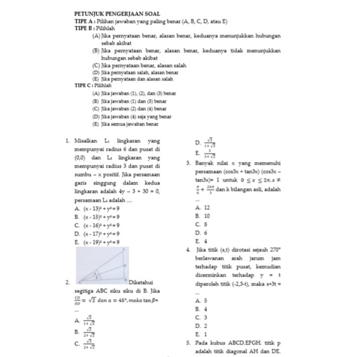 Materi Soal Smmptn Barat Jawabanku Id