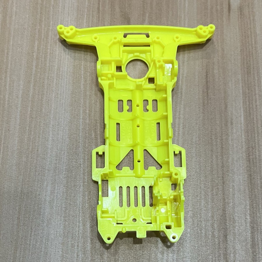 Chassis Super 2 Yellow Fluorescent Original - Chasis S2 Ori Tamiya