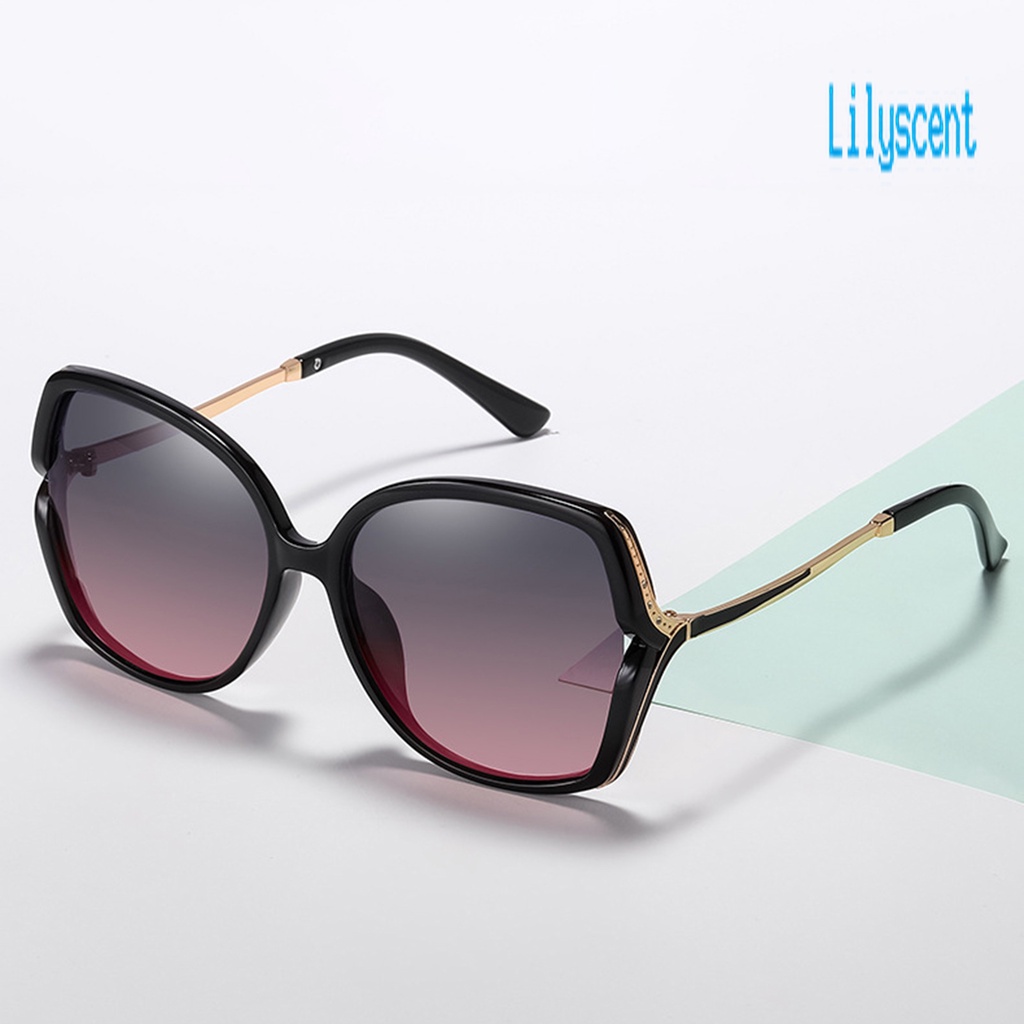 Lily AORON Kacamata Photochromic Lensa Polarized UV400 Frame Besar Berubah Warna Untuk Wanita