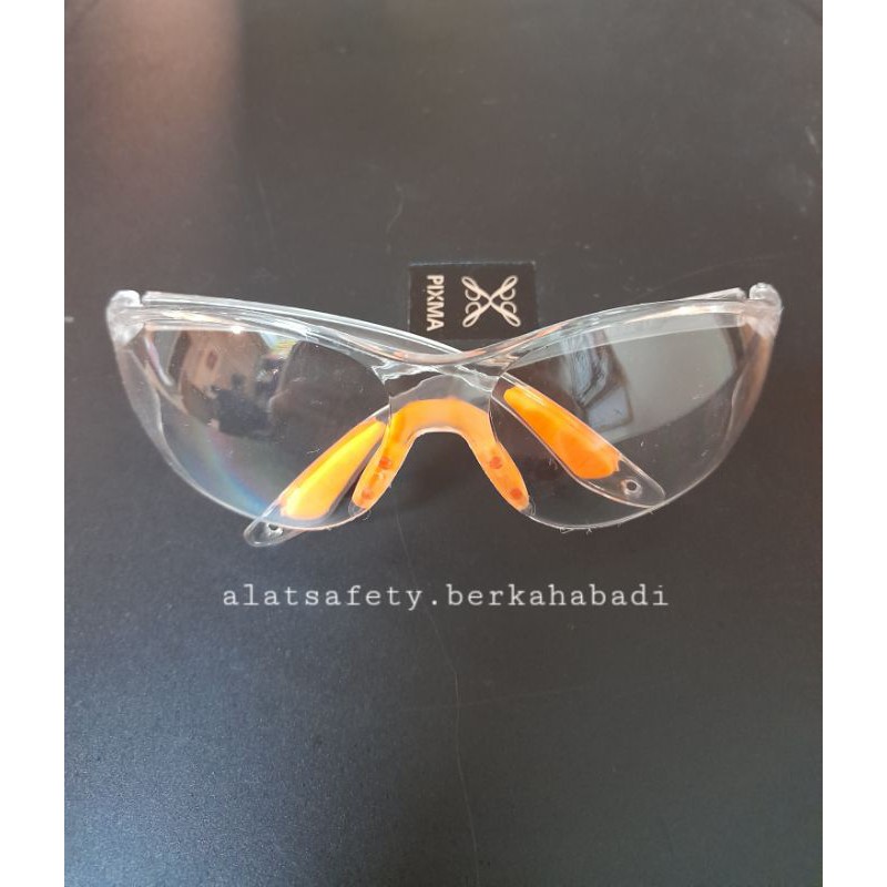 Kacamata Safety Fashion Clear Bening Transparan