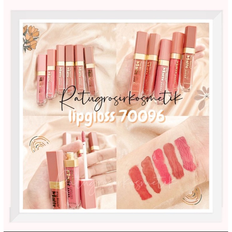 [PER 6 PCS] LIP GLOSS / LIPGLOSS KISS BEAUTY VELVET MATTE NO.70096