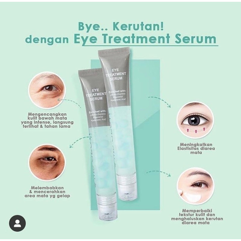 (BISA COD) [Seller Resmi by Ms Glow |Buy 1 Get gift] EYE TREATMENT SERUM by MS GLOW