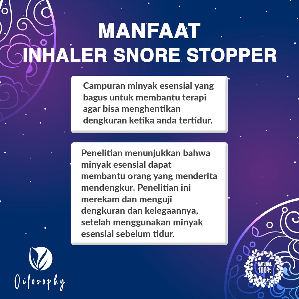 ESSENTIAL OIL INHALER INHELER ANTI DENGKUR NGOROK MENDENGKUR | SNORE STOPPER | ALAMI HERBAL I PRIA