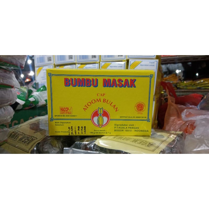 

BUMBU ATOOM BULAN/BUMBU PENYEDAP/BUMBU MASAK ATOOM BULAN