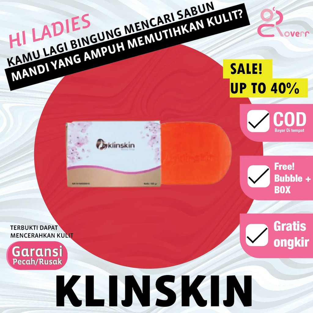 Sabun Mandi Pemutih Kulit Wajah Muka Badan Glowing Beauty Soap Klinskin Pria Wanita Original 2 + 1