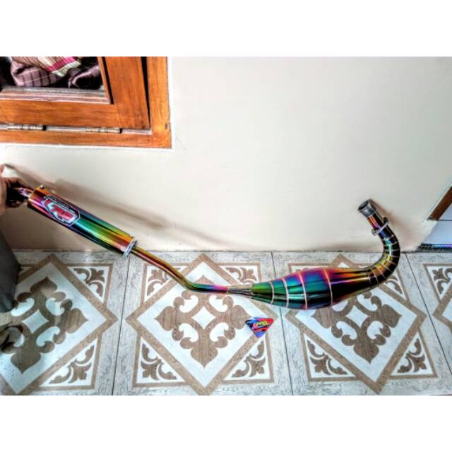 Knalpot Ninja 150 R/RR full pelangi/rainbow