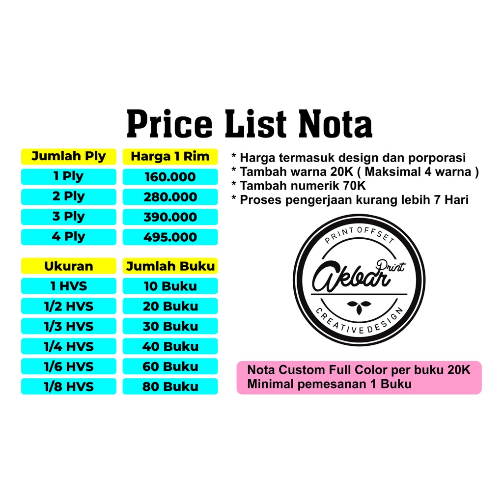 

NOTA CUSTOM MINIMAL ORDER 1 RIM || FREE DESAIN