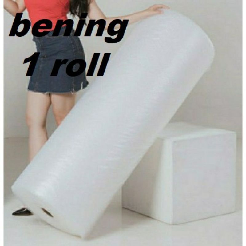 

0Bubble wrap 1 roll putih bening bagus 1.25m x 50m bubblewrap buble