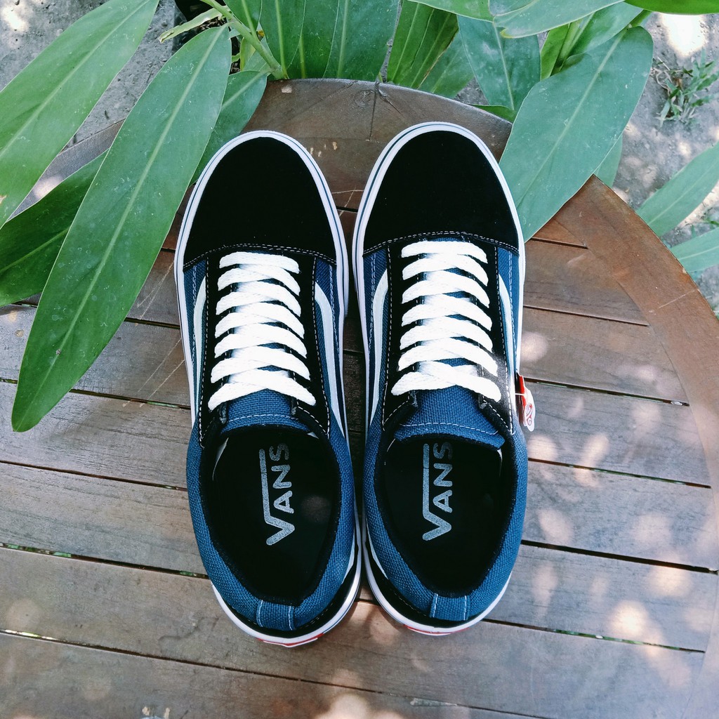COD Sepatu Vanss Old skoll BLACK MARON NAVY Size 36-43 GRADE Premium Sneakers Terlaris-5
