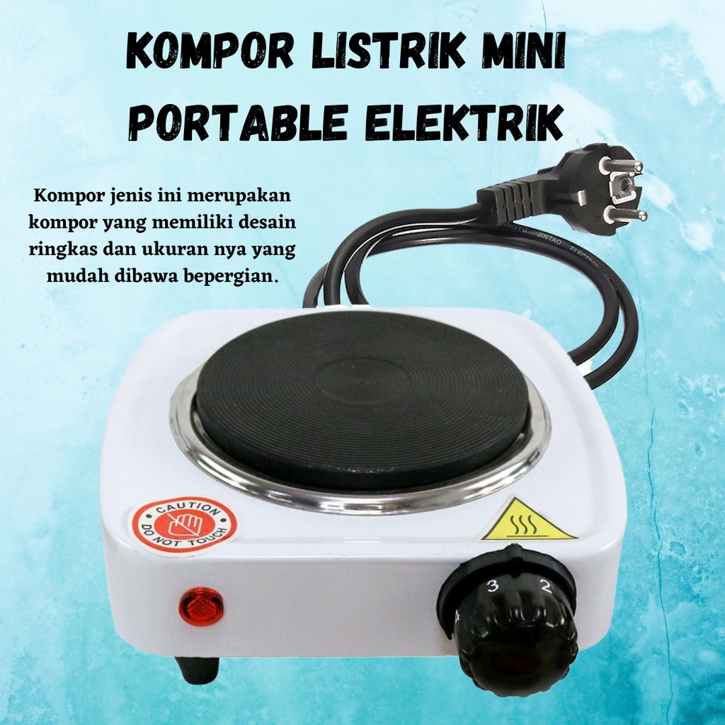 BARU!! KOMPOR LISTRIK MINI PORTABLE ELEKTRIK SERBAGUNA HOT PLATE ELECTRIC COOKING 500 W