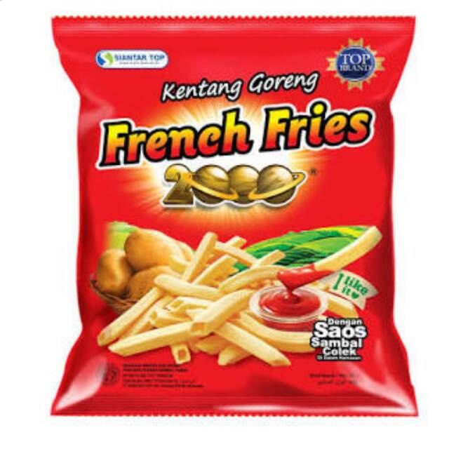 FRENCH FRIES 2000 SNACK KENTANG GORENG 62 GRAM