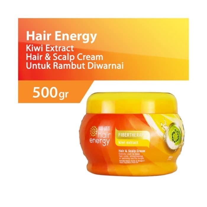 Makarizo Hair Energy Hair &amp; Scalp Creambath Fibertherapy 500gr Krimbat