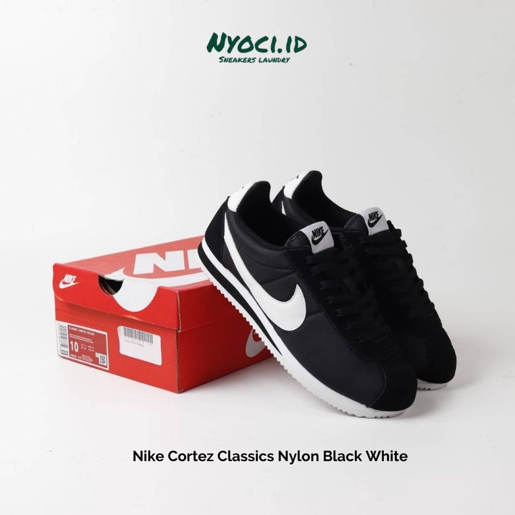 Nike Cortez Classics Nylon Black White