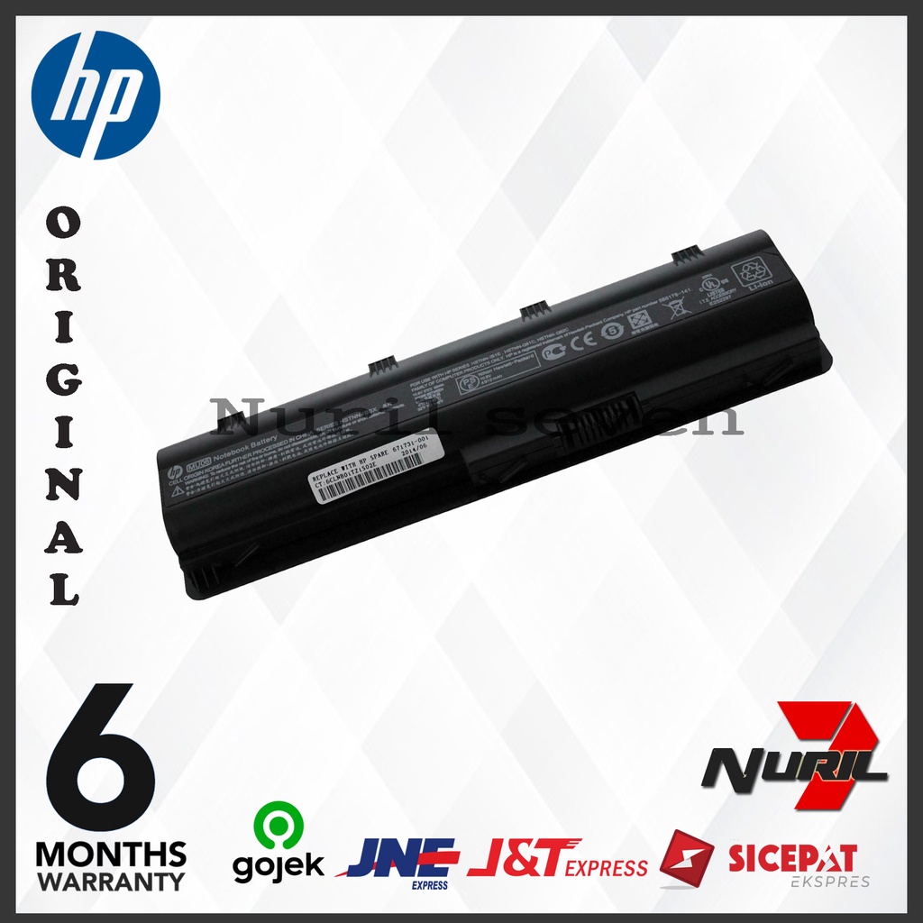 Original Baterai HP 430 431 1000 Pavilion dv3-4000 dv4-2000 dv6-3000 dv7-4000 dm4-1000 G4 G6 G7 G42 