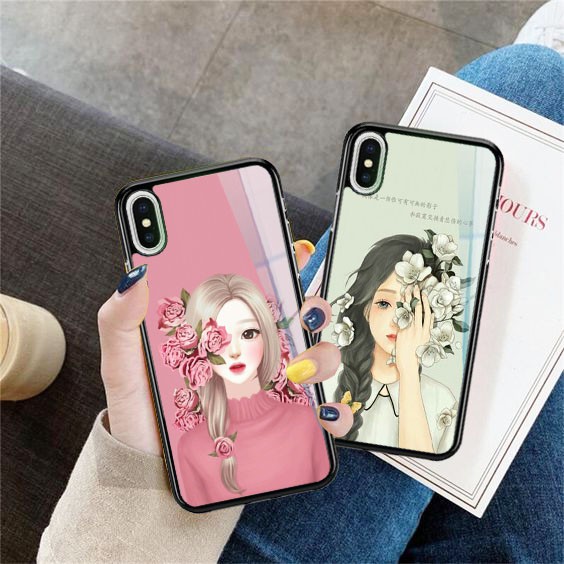 [P59] Case Glossy Girl 2D For Oppo Vivo Xiaomi Realme Samsung iphone