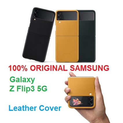 SAMSUNG Leather Cover Galaxy Z Flip3 5G Original100%