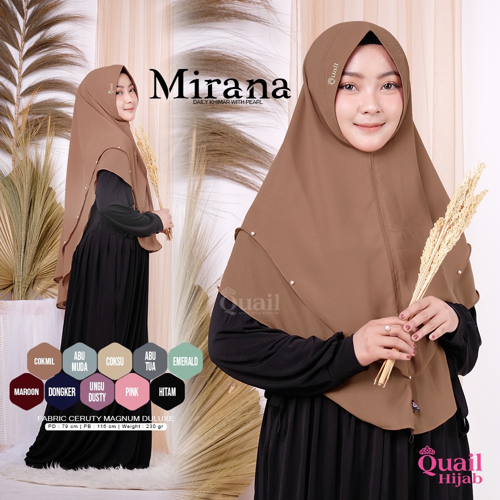 MIRANA QUAIL HIJAB INSTAN | PREMIUM JILBAB ORI QUAIL
