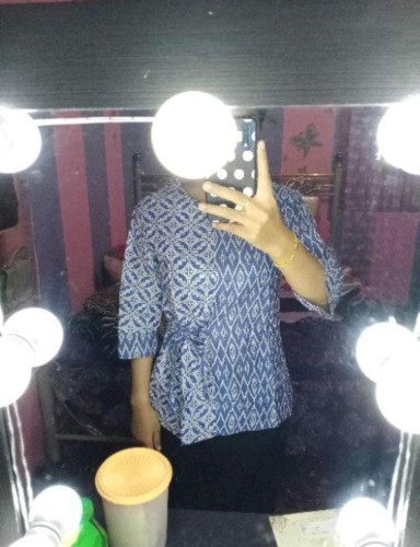 Atasan Batik Dolby Dolbi Dobby Doby Tenun Sutra Tulis Halus Katun Atbm Baron ,sarombit Atasan