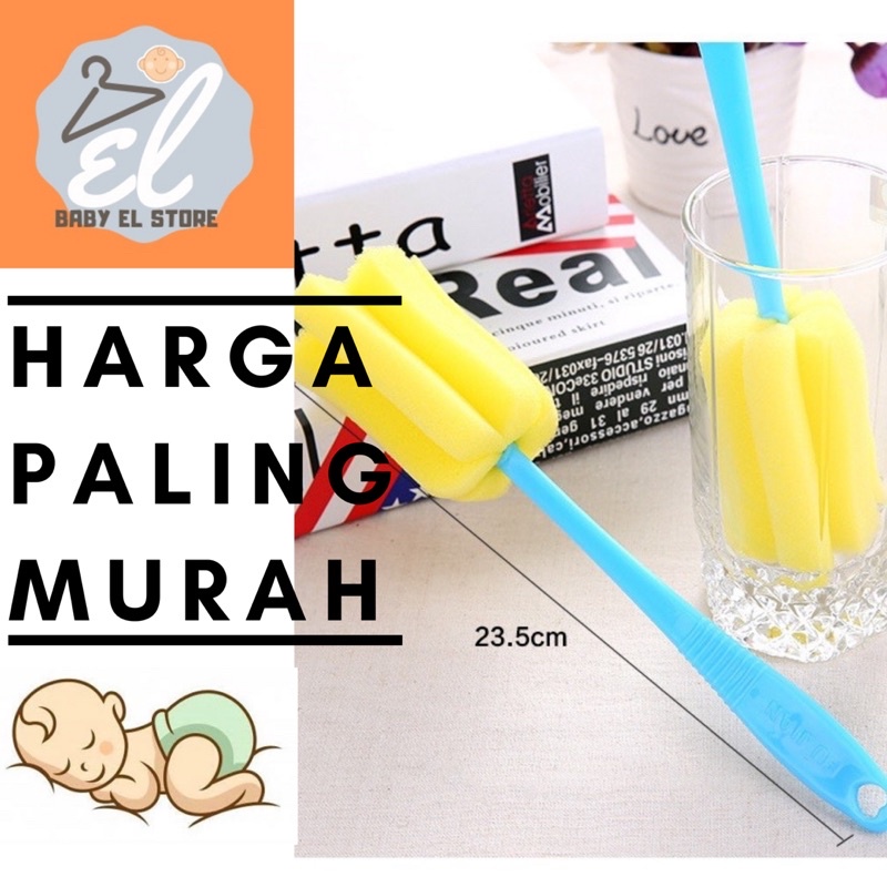 Import Sikat Spons Spon Sponge untuk Cuci botol gelas dot anak bayi dish Washing Sponge Baby Kids