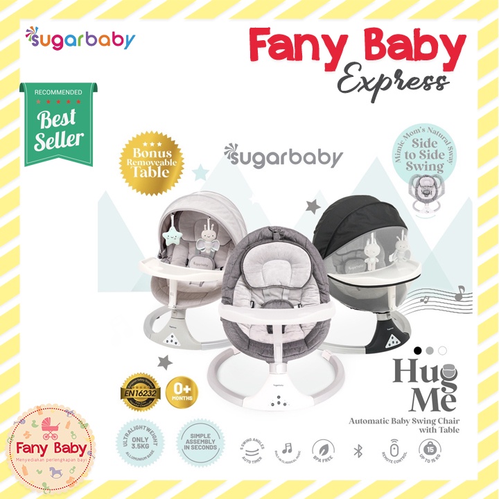 SUGAR BABY HUG ME AUTOMATIC BABY SWING CHAIR WITH TABLE