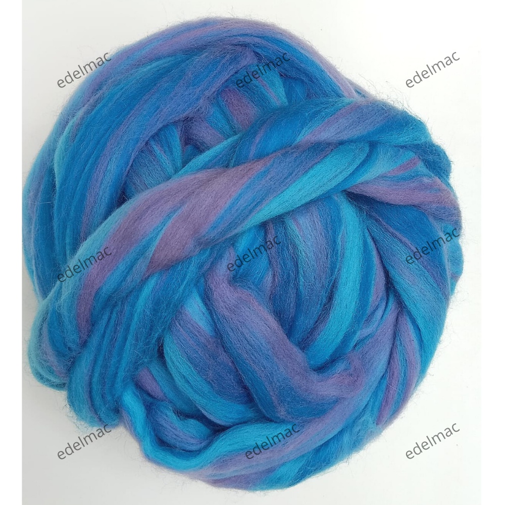 Wool Blended Merino Mixed Hand Dyed Wool Top Art Needle and Wet Felting Supplies Felting Diy