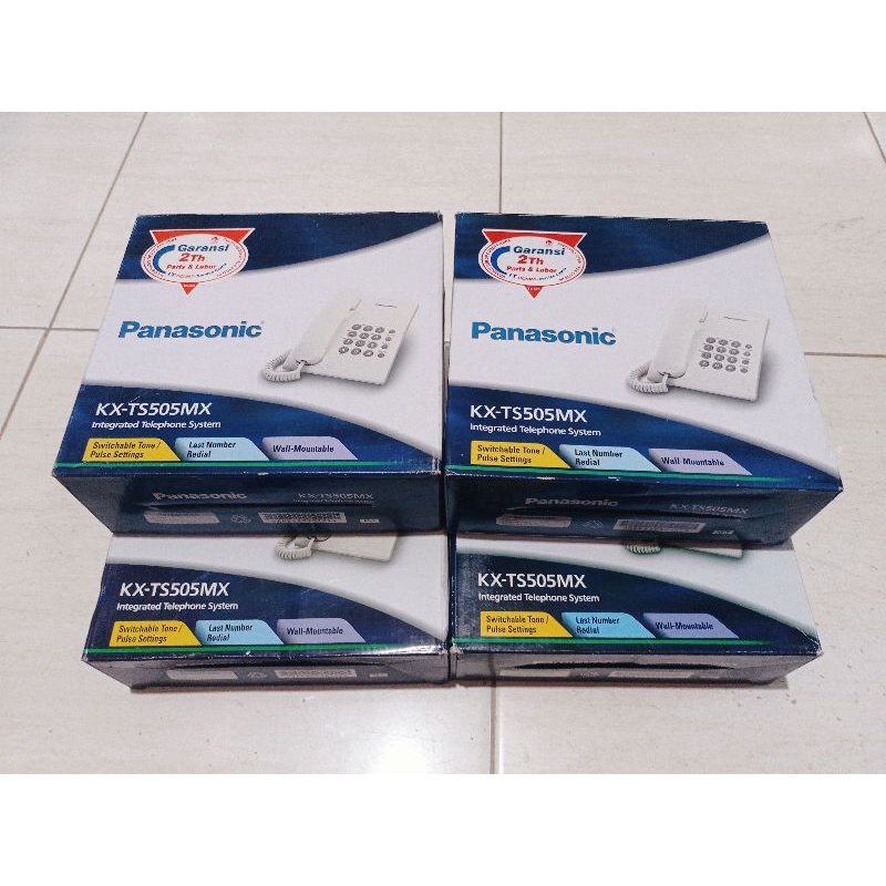 PESAWAT TELEPON KX-TS 505MX PUTIH SECOND Seperti baru 98% + klo ada Dus asli cuma No seri beda atau pake dus polos