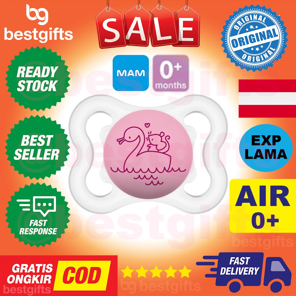 MAM PACIFIER PCF AIR 0+ MONTHS EMPENG PUTING SUSU IBU DOT ANAK BAYI CEWE PEREMPUAN 0 BULAN GIRL 2