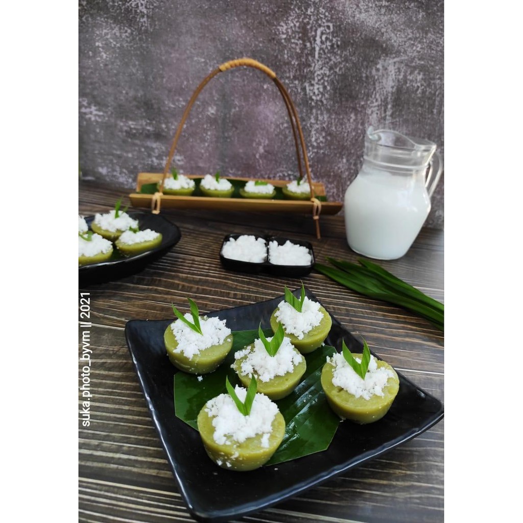 Isi 8 pcs Kue Lumpang Kue Ijo Asli Pandan Jajanan Pasar Kue Basah Enak Kualitas Terjamin Halal