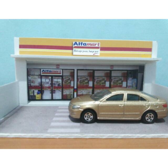 Diorama alfamart skala 1:64