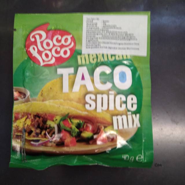 

poco loco taco spice mix 40gr mexican food bumbu taco