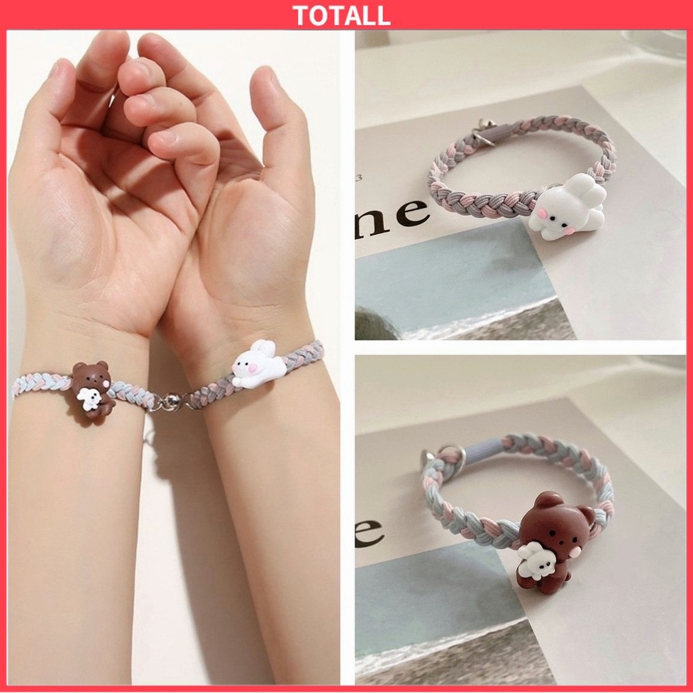 Gelang couple magnet Lucu Beberapa Multifungsi Kartun Beruang Kelinci Gelang Persahabatan Hadiah Ulang Tahun Gadis cod