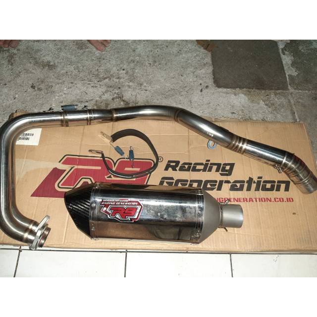 Knalpot R9 SS Carbon Kawasaki Ninja 250 FI