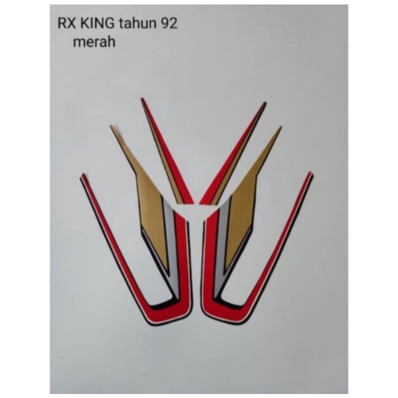 Striping Stiker Lis RX king tahun 1992 merah cobra