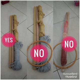 Dowel Kayu  Ranting Jati 10 20 30 CM Macrame Tali 