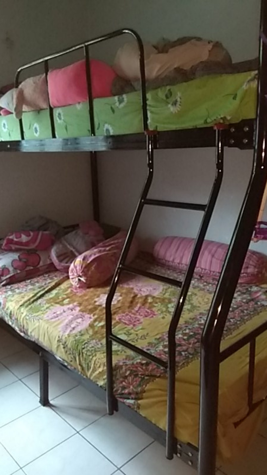 Ranjang Tingkat Besi Lavender 90/120 Tanpa Kasur