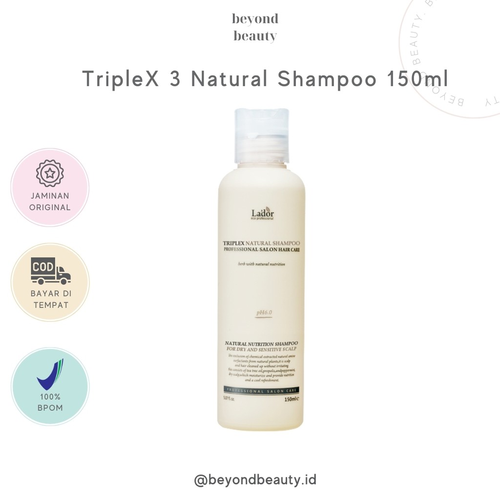 Jual Lador Triplex X3 Natural Shampoo 150ml / Shampo Natural Perawatan