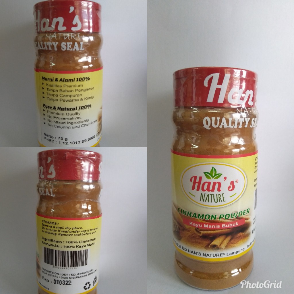 

KAYU MANIS BUBUK-CINNAMON POWDER 75gr