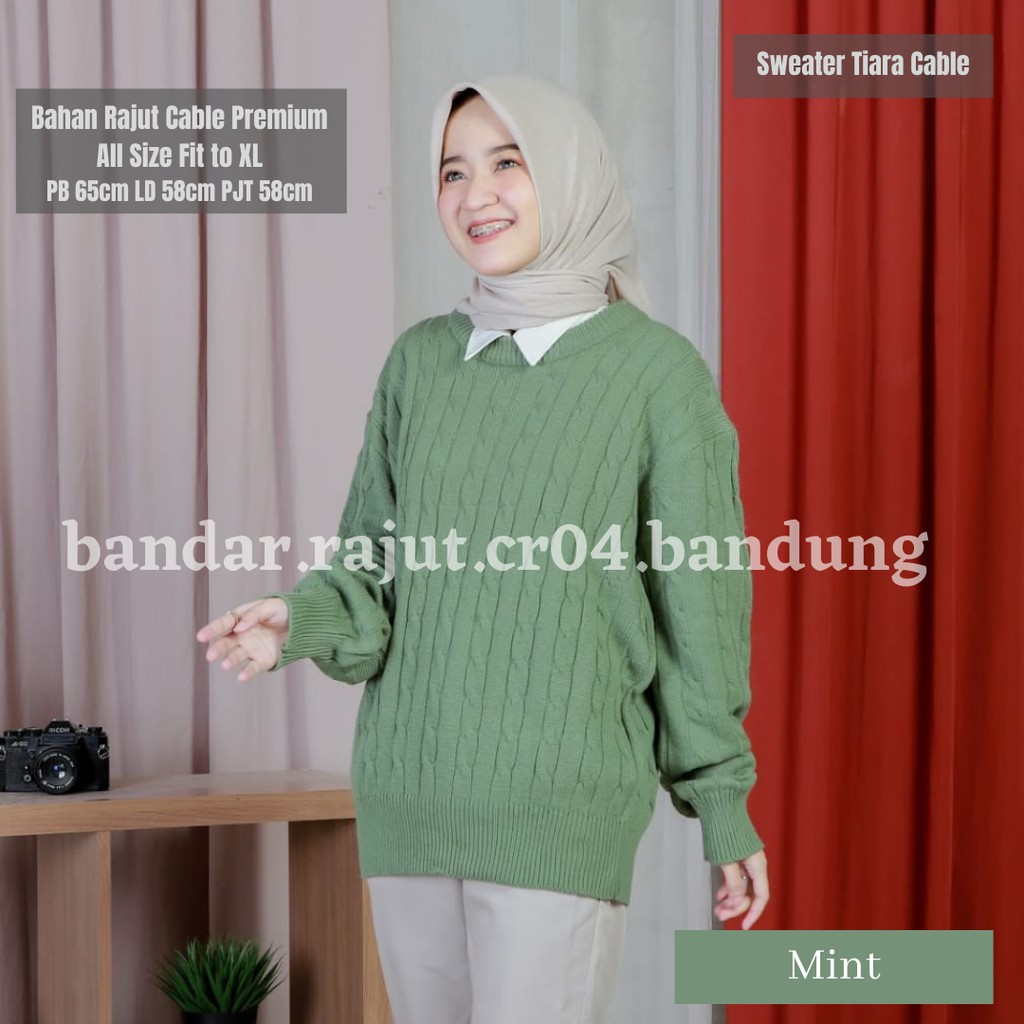 Sweater Rajut Tiara Cable 7 Gate Branded