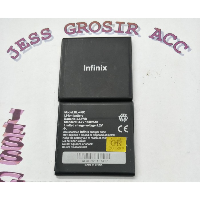 Baterai Battery Batere Batre Original INFINIX KODE BL-4NX BL 4NX - Hitam