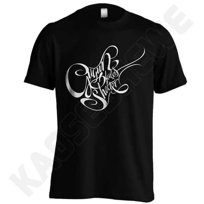 KAOS GUGUN BLUES SHELTER 01 - KGD - HITAM UKURAN S-XXL