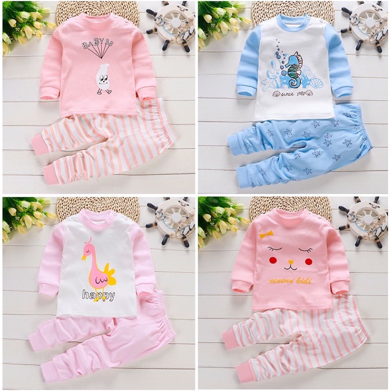 1234OS - NEW ARRIVAL !!! Baju Jumper Anak Piyama Pakaian Anak Baju Tidur Fashion Korea Celana Panjang Import