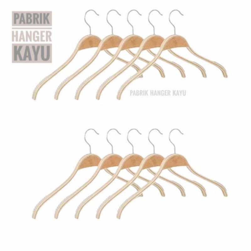 HANGER KAYU ZARA DEWASA KUALITAS PREMIUM