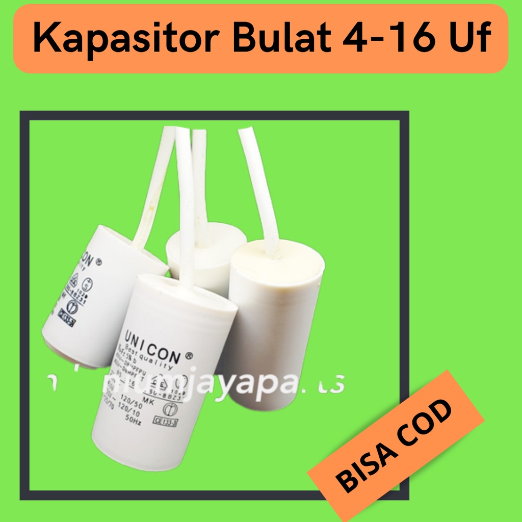 Kapasitor Tunggal / Kapasitor Mesin Cuci, Hitachi / Kapasitor Capasitor Pompa Mesin Cuci Air 1 Tabun