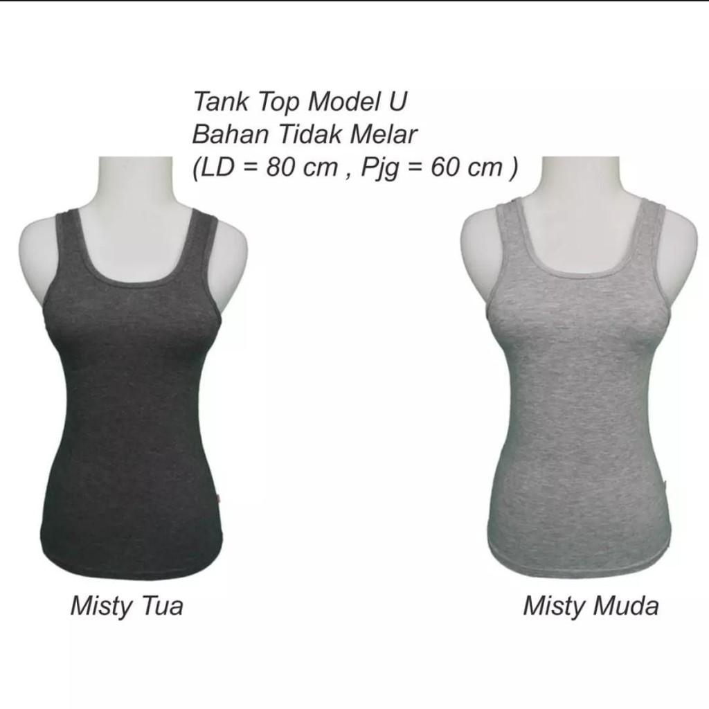 TANKTOP BASIC TALI LEBAR / TANGTOP DEWASA