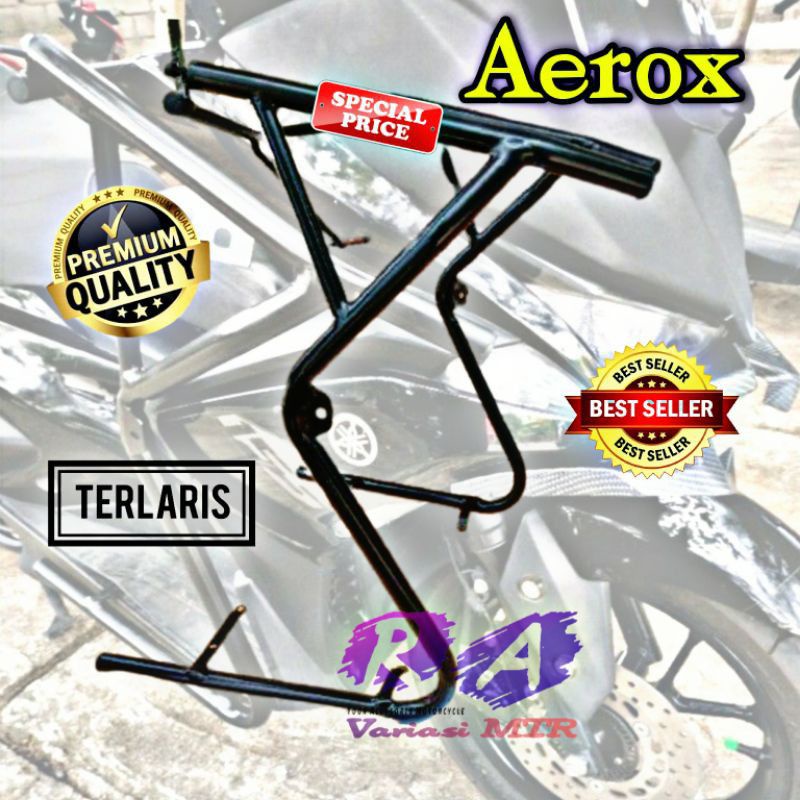 Crashbar Body Aerox 155 Adventure special edition ada tempat lampu tembaknya, Tubular Yamaha Aerox 1