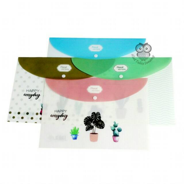 

Map A4 Plastik Floral Pattern