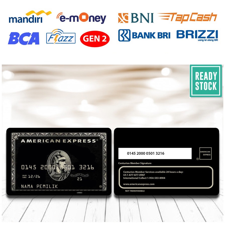 BLACK CARD EDITION Emoney mandiri flazz bca gen 2 brizzi tap cash custom kartu e toll free edit 1 sisi atau 2 sisi cocok untuk komunitas dan souvenir