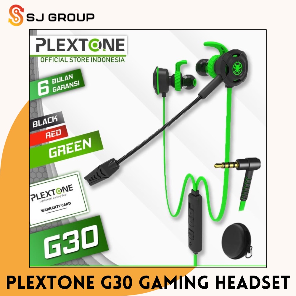 Plextone G30 with Mic Stereo Bass Gaming Headset Hammerhead Game Earphone PUBG MLBB