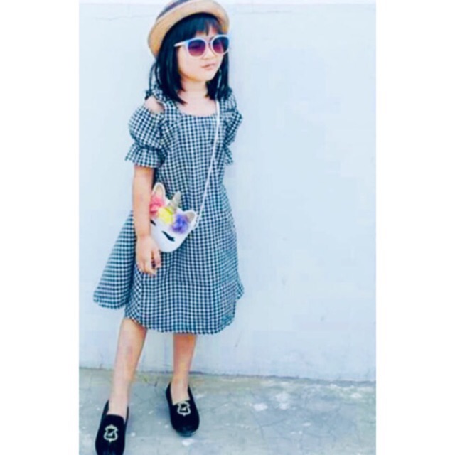 Dress sabrina anak perempuan nablfashion