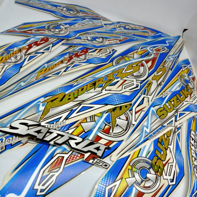 STIKER STRIPING TRANSPARAN HOLOGRAM FU FL